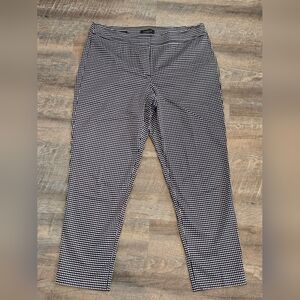 Talbot's Signature Polka Dot Ankle Pants, Size 12